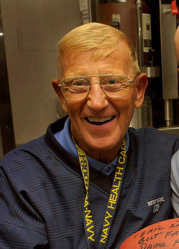 Coach Holtz was elected to the College Football Hall of Fame on May 1, 2008.