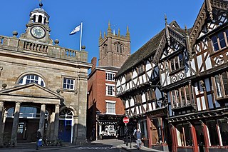 Ludlow Town in Shropshire, England