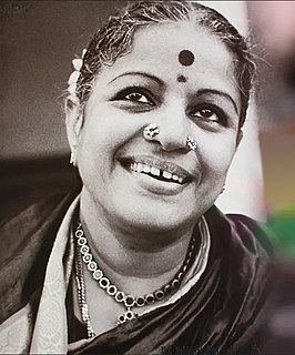M. S. Subbulakshmi Indian Carnatic classical vocalist