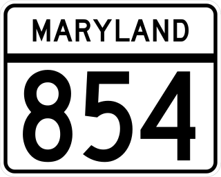 <span class="mw-page-title-main">Maryland Route 854</span> Highway in Maryland