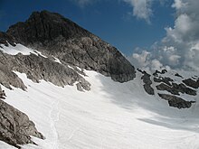 Oberer Rand des Schwarzmilzferners im Juli 2009