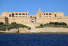 Fort Manoel, a Baroque fortress built between 1723 and 1733 Malta - Gzira - Manoel Island - Fort Manoel (MSTHC) 07 ies.jpg