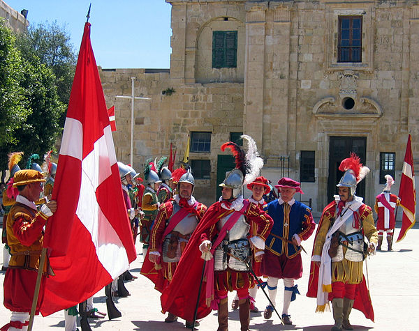 Re-enactment of military drills of the Knights at Fort Saint Elmo in 2005.