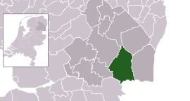 Coevorden'in Drenthe'deki konumu