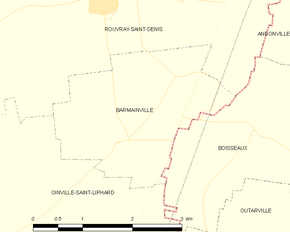 Poziția localității Barmainville