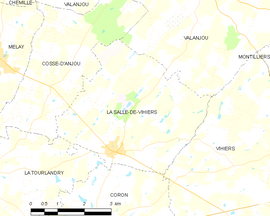 Mapa obce La Salle-de-Vihiers