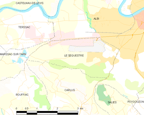 Poziția localității Le Séquestre