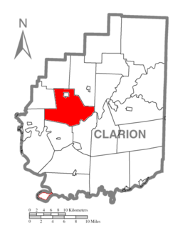 Vị trí trong Quận Clarion, Pennsylvania