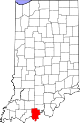 Map of Indiana highlighting Perry County.svg