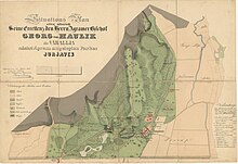 An 1846 map of the park. Map of Maksimir Park, Zagreb, 1846.jpg