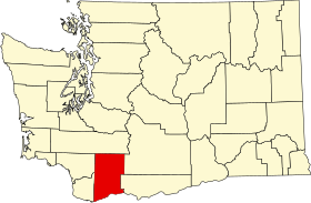 Locatie van Skamania County (Skamania County)