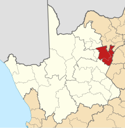 Map of the Northern Cape with Frances Baard highlighted (2016) .svg