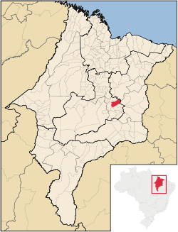 Localização de Gonçalves Dias no Maranhão