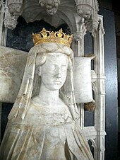 Margaret I of Denmark (1353-1412), was first the consort of King Haakon of Norway and Sweden and later ruled Denmark, Norway and Sweden in her own right Margaret of Denmark, Norway & Sweden (1389) effigy 2010 (1).jpg