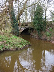 Marshfield Bridge (A530) over Valley Brook