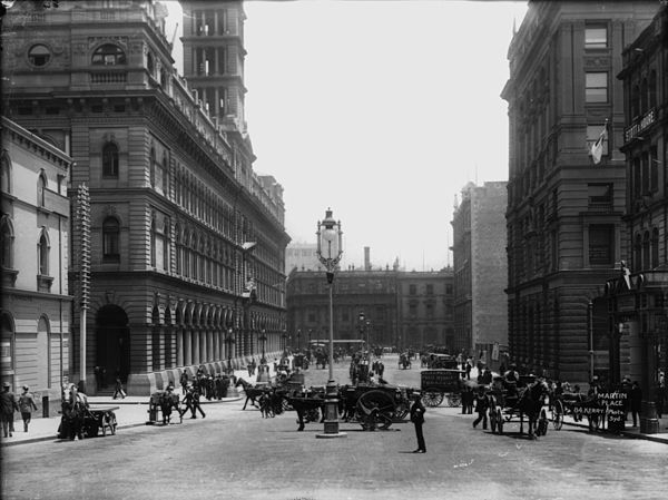 Moore Street/Martin Place circa 1900