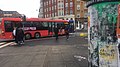 Af og til bruges ældre reservebusser i trafikken. Her en tidligere Metrobus på linje 13 i december 2021