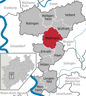 Mettmann Place in North Rhine-Westphalia, Germany