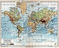 Karte Ost/West Welt (World Map as East/West)