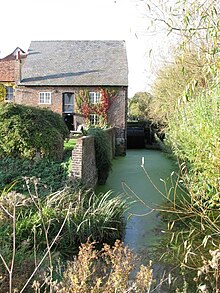 Mill Race, Redbournbury Mill, River Ver, near St Albans. Mill Race, Redbournbury Mill - geograph.org.uk - 1561163.jpg