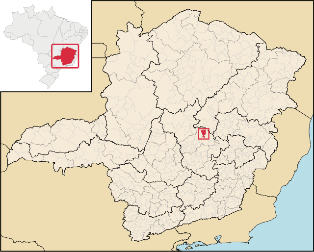 Localização de Congonhas do Norte em Minas Gerais