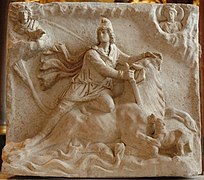 Bas-relief en marbre, IIe – IIIe siècle, musée du Louvre.