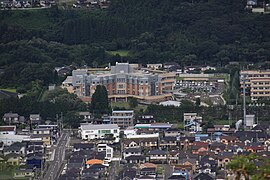 蕃山から見た宮城県立こども病院