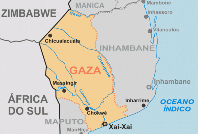 Газа: історичні кордони на карті
