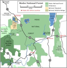 SR 139 through the Modoc National Forest Modoc-map.png