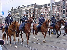 Mounted police in Amsterdam Mounted PoliceNetherlands.jpg