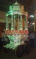 Silver chariot donated by the devotees on Feb 05, 2006 to Sri Durga on the day after Brahmakalasha in newly built sanctum sanctorum as a memorable moment.