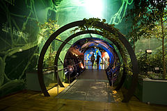 Biology section entrance in the Deutsches Museum, Museumsinsel, Munich, Germany