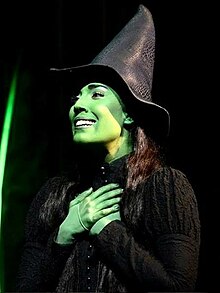 Costume worn by Kerry Ellis as Elphaba in Wicked, Apollo Victoria