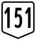 Route 151 shield}}