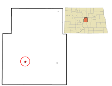 ND Sheridan İlçesi McClusky.svg