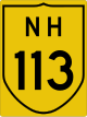 National Highway 113 shield))