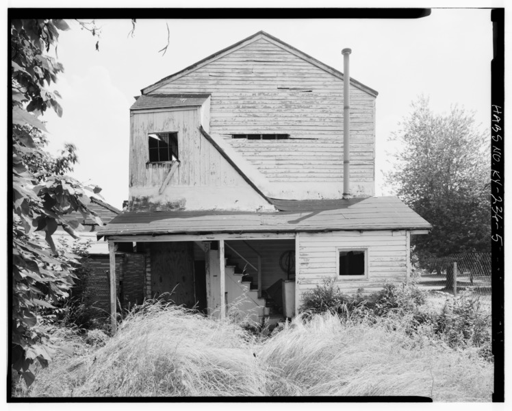 File:NORTH REAR - 1811 West Madison Street (House), Louisville, Jefferson County, KY HABS KY,56-LOUVI,74-5.tif