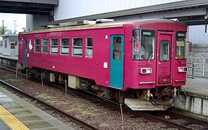越美南線のナガラ3形気動車（美濃太田駅）