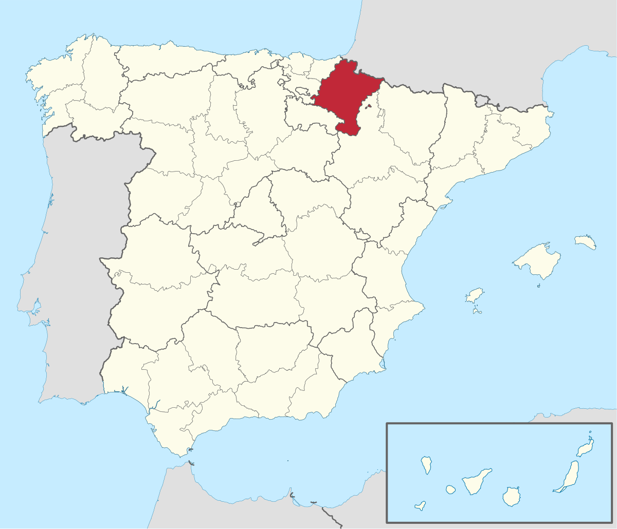 File Navarre In Spain Plus Canarias Svg Wikipedia