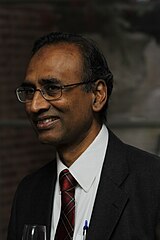 Venkatraman Ramakrishnan, co-recipient of 2009 Nobel Prize in Chemistry, PhD (1977) in Physics and Doctor of Science (2019) from Ohio University.  He is President of the Royal Society.