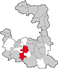 Poziția Oberhaching pe harta districtului München