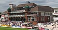 The pavilion at Old Trafford Cricket Ground, Manchester
