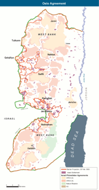 West Bank Areas In The Oslo Ii Accord