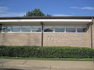 Ouachita Parish Public Library in downtown West Monroe