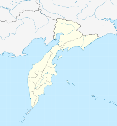 Location map Kamčiatkos kraštas