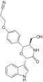 English: Structure of oxazinin-1 (CAS 331836-02-3; PubChem) Deutsch: Struktur von Oxazinin-1