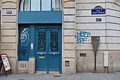Panneau Histoire de Paris, 137 rue Saint-Antoine, Paris 4e.jpg