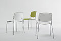 A stackable chair designed with focus on the back of the chair as this is the most viewed angle, designed by Busk-Hertzog in 2005.