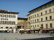 La place San Lorenzo, à Florence, de nos jours.