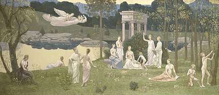 The Sacred Grove, Beloved of the Arts and the Muses (1884) by Pierre Puvis de Chavannes